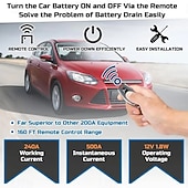 levne Servis vozidel-dálkový odpojovač baterie, 12V 240A spínač proti krádeži, spínač autobaterie, inteligentní odpojovač baterie pro auto, loď, přívěs, obytný vůz, čtyřkolku, UTV, motocykl