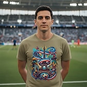  Calcio mondiale Abbigliamento sportivo Maglietta grafica Football americano Tifoso di calcio francese Patriotico Corte per Per uomo Adulti Stampa 3D  per Feste Sport all'Aperto