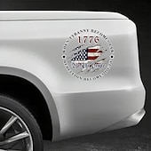 billige U.S. 250-årsjubileum-Klistremerke til bilvinduet i anledning av USAs 250-årsjubileum, vi folket når tyranniet blir lov, klistremerker med USAs uavhengighetsflagg, slitesterke vinylklistremerker til bilvinduet