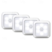 economico Luci notturne con sensore-8 luci notturne intelligenti con sensore di movimento, 6 LED, clip magnetica, nessun cablaggio necessario, lampade a LED in ABS per uso interno – camera da letto, corridoio, scale, ingresso, armadio,