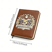 cheap U.S. 250th Anniversary-250th America Anniversary Notebook, U.S. 1776–2026 Commemorative Fountain Vegan Leather Journal, 250 Years Freedom Limited Edition Gift, Independence Patriots Journal