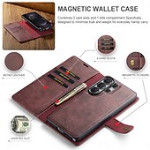 cheap 2026 Samsung Galaxy S26 Series-Phone Case For Samsung Galaxy S26 S26 Plus S26 Ultra Flip Cover Full Body Protective Retro Genuine Leather