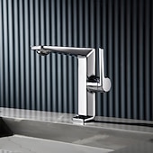 economico Rubinetti per lavandino bagno-Rubinetto per lavabo da bagno - classico rubinetto miscelatore monocomando in ottone galvanizzato per lavabo da bagno
