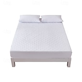 voordelige Lakens &amp; Kussensloop-Waterdichte gewatteerde matrasbeschermer, ultrasone matrashoes, verdikte matrastopper, bedhoesbeschermer