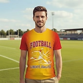economico Magliette da calcio-Partita mondiale di calcio 2026 Abiti Maglietta grafica Football americano Tifoso di calcio francese Patriotico Corte per Unisex Adulti Stampa 3D  per Feste Sport all'Aperto