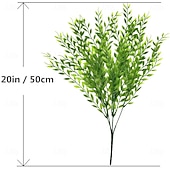 levne Umělé rostliny a zeleň-8 kusů umělé vrby, UV odolné plastové rostliny, zeleň, listy, umělá závěsná réva, umělý břečťan, pro domácnost, interiér, exteriér, zahradu, dveře, zeď, DIY, košík, výplň do květináčů, svatební,