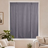 baratos Cortina de Blackout-Cortinas blackout de cor sólida para café, cortinas curtas com amarração para cozinha, painéis blackout para janelas pequenas, banheiro e cozinha.