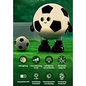 tanie Światła nocne-2026 piłka nożna miękka silikonowa lampa kranowa, zmieniająca kolor lampa LED z 30-minutowym timerem, 3 poziomami jasności, długim czasem pracy na baterii, ładowana przez USB lampka nocna do sypialni,