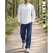 economico Tute da ginnastica-Per uomo Tuta da Ginnastica Tuta da Jogging Tute da allenamento Coulisse 2 Pezzi Tinta unita Set di Abbigliamento Sportivo Estate Primavera Nero con Bianco Cáqui Escuro Allenamento in Palestra