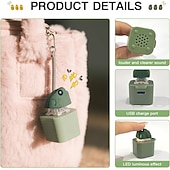 tanie Dekoracyjne światła-Rechocząca żaba, zabawka-fidget, akumulatorowy brelok z rechoczącą żabą, rechocząca żaba, antystresowy gadżet z kolorowymi światłami, świetna zabawa &amp;przenośna zabawka łagodząca lęk