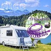 Недорогие Активный отдых на свежем воздухе-Набор из 3 портативных дорожных бельевых веревок, каждая с 12 прищепками — бельевая и сушильная веревка, устойчивая к ветру, сворачивающаяся и эластичная.