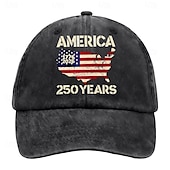 baratos Boné de beisebol masculino-Homens Boné de beisebol Preto Azul Marinho Escuro Algodão Patchwork Moda Roupa de rua Casual Diário Ao ar livre Férias Bandeira Frases e Citações Proteção Solar Filtro Solar Respirabilidade