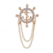 Χαμηλού Κόστους Ανδρικό Σκουλαρίκι-Ανδρικά 1 τεμ Μανικετόκουμπα Μέταλλο Καρφίτσες Causal Καθημερινά Κομψό Μοντέρνα Α B C