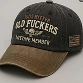 billiga Baseballkeps herr-Herr Basebollkeps Blå Brun Bomull Broderad Streetwear Ledigt Dagligen Utomhus Semester Dödskalle Citat och ordspråk Solskydd Solskyddskräm Mateial som andas