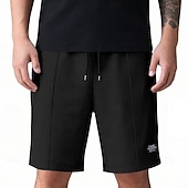 abordables Bermudas estilo casual-Hombre Pantalones cortos de gofres Pantalón corto Pantalones cortos de playa Pantalones cortos casuales Bolsillo Cintura elástica Plano Comodidad Transpirable Longitud de la rodilla Casual Exterior