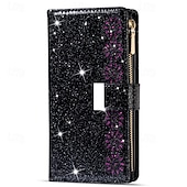 cheap 2026 Samsung Galaxy S26 Series-Phone Case For Samsung Galaxy S26 S26 Plus S26 Ultra Wallet Case Zipper Full Body Protective Kickstand Color Gradient sky PU Leather