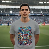  Calcio mondiale Abbigliamento sportivo Maglietta grafica Football americano Tifoso di calcio francese Patriotico Corte per Per uomo Adulti Stampa 3D  per Feste Sport all'Aperto
