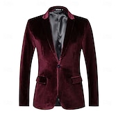billiga Herrkostymer från 1920-talet-Den store Gatsby Kostymer och kavajer Blazer Herr Retro / vintage 1920-talet Sammet Vacker klänning Vuxen Nyår Maskerad Fest / afton Kappa