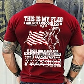 preiswerte Patriotische 250 T-Shirts-4. Juli 2026 250. Gedenktag Herren 3D-Druck US-Flagge Veteran Rundhalsausschnitt Kurzarm T-Shirt täglicher Streetwear