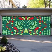 cheap Garage &amp; Door Banners-2026 Global Soccer Tournament Abstract Geometric Shapes Colorful Mosaic Patchwork Garage Door Banner Mural Outdoor House Yard Decor Modern Art Sports Fan Celebration Backdrop Large Sign
