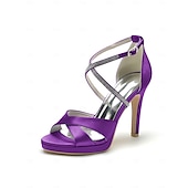 economico sposa-scarpe con plateau argentate da donna - eleganti décolleté da sposa per matrimoni in città