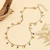 abordables Collares y colgantes-1 PC Collar For Mujer Diario Calle Regalo Legierung Retazos