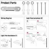 baratos Luzes de trabalho-Luminária LED para celeiro, iluminação externa com sensor crepuscular e luz diurna, à prova d'água IP65, ideal para segurança externa em garagens, quintais, ruas e armazéns.