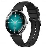 baratos Smartwatch-Relógio inteligente exclusivo Goddess com tela redonda AMOLED HD de 1,32 polegadas, ultrafino e leve de 7,5 mm, a melhor opção de presente para namorada, monitoramento de frequência cardíaca e