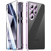 cheap 2026 Samsung Galaxy S26 Series-Phone Case For Samsung Galaxy S26 S26 Plus S26 Ultra Novelty Magnetic Adsorption Slim Case Detachable with Screen Protector Anti peep Metal ABS+PC