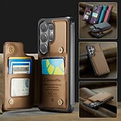 cheap 2026 Samsung Galaxy S26 Series-Phone Case For Samsung Galaxy S26 S26 Ultra Plus Wallet Case Flip Cover with Stand Holder Card Slot Shockproof Retro TPU PU Leather
