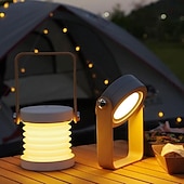 cheap Decorative Lights-Portable LED Lantern Light USB Rechargeable Outdoor Camping Light, Dimmable Atmosphere Lamp for Home Decor, Unique Birthday Gifts for Women Mom Friends