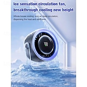 cheap Desktop Fans-Quiet Desktop Cooling Fan, Adjustable Tilt - Rechargeable Silent Fan for Home Office Study Bedroom, Low Noise Operation