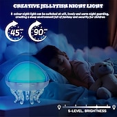abordables lumières de projecteur de galaxie d'étoile-Vague océanique 2 en 1 &amp;Projecteur de méduses avec télécommande, minuterie et arrêt automatique, veilleuse 8 couleurs pour enfants, lampe d'ambiance USB pour chambre, cadeau de Noël ou d'anniversaire