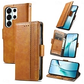 cheap 2026 Samsung Galaxy S26 Series-Phone Case For Samsung Galaxy S26 S26 Plus S26 Ultra Wallet Case Flip Cover with Wrist Strap Kickstand Retro TPU PU Leather