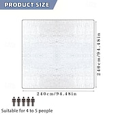 cheap Outdoor Recreation-Extra-Large Waterproof Camping Mat, 240cm/94.48in * 240cm/94.48in Portable Foldable Outdoor Picnic, Tent, Beach &amp; Park Mat - Moisture-Proof, Camping, Picnic, &amp; Outdoor Adventure Essential