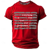  Herr Rolig Slang T-shirt Kortärmad T-shirt 3D-tryck Rund hals Skjorta Mode Dagligen Dagligen Gata Blå Svart Rubinrött Sommar Vår Kläder S M L XL XXL XXXL