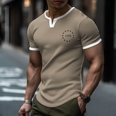 baratos Camiseta patriótica para veteranos-Dia da Independência Americana 250º Aniversário da América Homens 1776 Camisa Waffle Camiseta Manga Curta Camiseta Impressão 3D Gola Redonda Camisa Esportes Diário Retro Vintage Casual Diário Rua