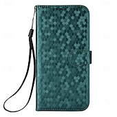 billige 2026 Samsung Galaxy S26-serien-telefon Etui Til Samsung Galaxy S26 S26 Pluss S26 Ultra Lommebok-kortveske Magnetisk Helkroppsbeskyttende med nøkkelbånd Kontor / Bedrift Geometrisk mønster TPU