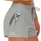 economico Pantaloncini sportivi-Per donna Shorts sportivi Shorts Pantaloncini Estivi Shorts da Spiaggia Vacanza Moda Casual Quotidiano Corto Misura del girovita medio Coulisse Fascia Elastica Tasca con cerniera Asciugatura Rapida