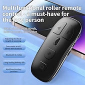 cheap TV Boxes-Bluetooth Page Turner for Kindle, TikTok Remote Control Scroller with Scroll Wheel, Wireless Selfie Camera Shutter Zoom Button for iPhone iPad Android, Long Battery Life