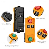 cheap Smart Switch-AC100V-400V 2CH Hopping Frequency 30A Remote Control Switches 220V 2Relay Receiver