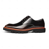 abordables Chaussures de Costume Classiques-Chaussures derby classiques pour hommes, 100 % cuir de première qualité, finition polie, confortables et élégantes, idéales pour les affaires, les mariages et les occasions formelles.