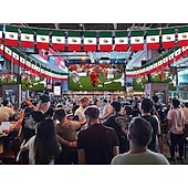 abordables Partido de Fútbol Mundial 2026-Banderín de bandera mexicana para el Mundial de Fútbol de Verano (50 banderas, 14 metros) para decoración de país, escuela, fiesta y eventos deportivos.