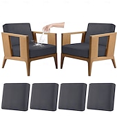 voordelige Patio Kussenshoes-4 stuks stretch kussenhoezen voor buiten, 100% waterdicht, vervangende hoezen voor tuinbanken en -sofa's, wasbare en herbruikbare meubelbeschermers.