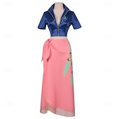 economico Costumi anime-Avventuriero dell'oceano Pirata di Cappello di Paglia Anime Abiti Mascherata Abiti Cosplay Halloween Anime Expo Top Gonna Costume Per Per donna Adulti
