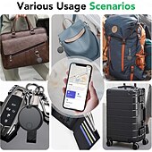 cheap Security Sensors &amp; Alarms-Air Tracker Tags 4Pack Smart Bluetooth Trackers, Item Locators Compatible with the Apple Find My App (iOS Only), Trakcer Tag Locators for Keys, Luggage, Shoulder Bags, and weTag mini