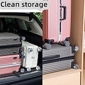 economico deposito bagagli e viaggi-Coprimozzi per ruote da valigia da 100 pezzi - coperture protettive antipolvere per bagagli, forniture da viaggio usa e getta, adatte per valigie trolley