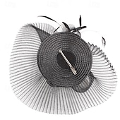 Недорогие Фасцинаторы-Чародеи Полиэстер Свадьба Винтаж Симпатичные Стиль Ретро С Пух Заставка Головной убор