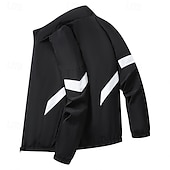 Χαμηλού Κόστους Τζάκετ Τρεξίματος-Ανδρικά Συνδυασμός Χρωμάτων Καλοκαίρι Ποδοσφαίρου Παγκόσμιος αγώνας Jachetă de Alergat Μπουφάν εξωτερικού χώρου Αθλητικό μπουφάν Άνοιξη Φθινόπωρο Φερμουάρ Τσέπη Μπλοκ χρωμάτων Μακρυμάνικο