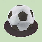 voordelige Wereld Voetbalwedstrijd 2026-Pluche voetbalmuts voor fans van het WK voetbal, grappige voetbalpet, fanaccessoires voor wedstrijddagen en sportfeestjes, aanmoedigingsrekwisieten voor in het stadion.